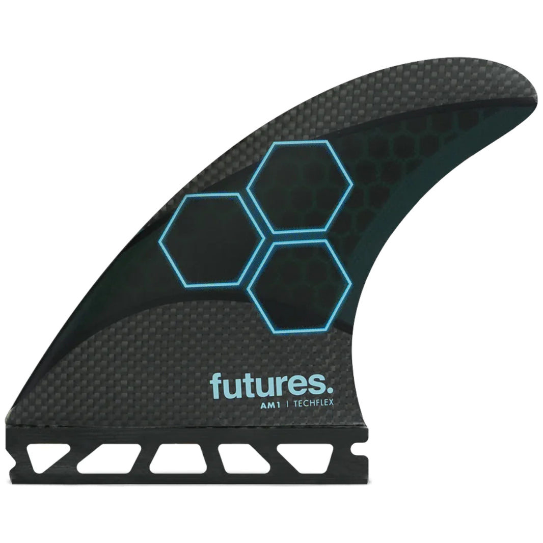 Future Fins AM1 Techflex 5-Fin Set Black-Blue M