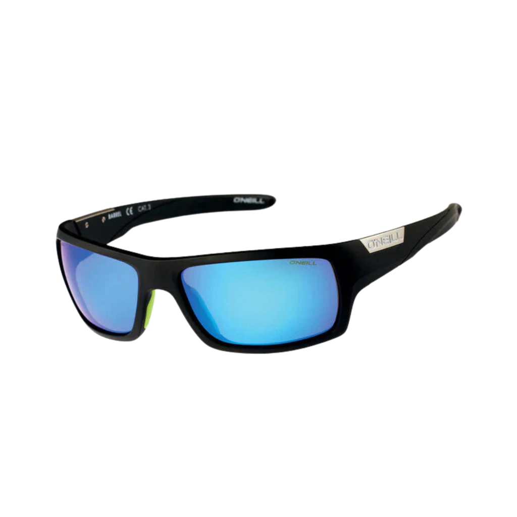 O'neill Sunglasses - Barrel 2.0 - Matte Black / Lime Mirror Polarized