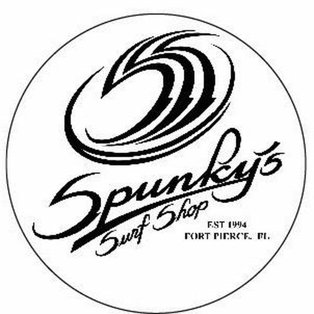 Spunky's Surf Shop - SSS est 1994 - 4" Sticker White
