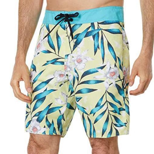 Volcom - Tropical Hideout Mod 19 - Board Shorts - Mens-Board Shorts-Volcom-30-Mens-Glimmer Yellow-Spunkys Surf Shop LLC