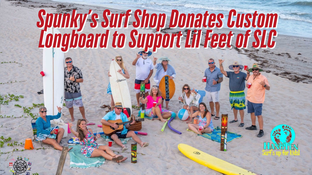 Spunky’s Surf Shop Donates Custom Longboard to Support Lil Feet of SLC