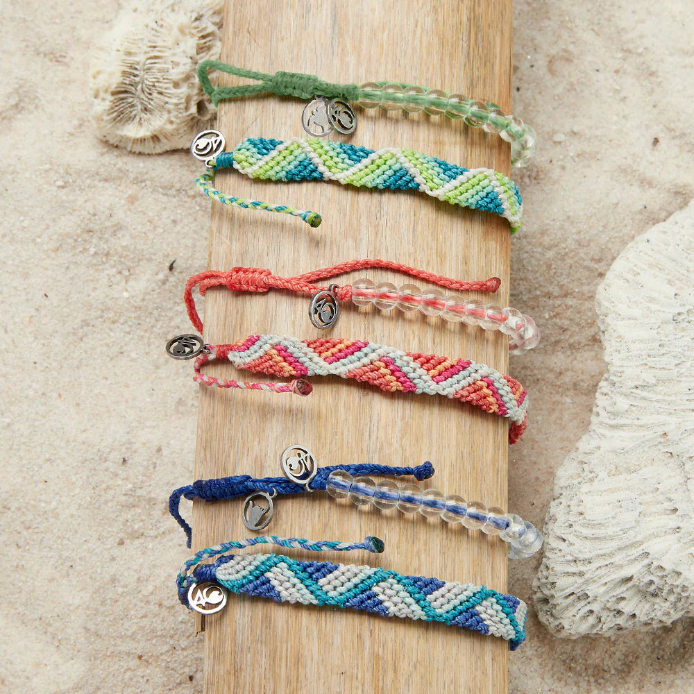 4Ocean - Bali Riptide Braided Bracelet-Jewelry-4Ocean-Mai Tai Coral-Spunkys Surf Shop LLC