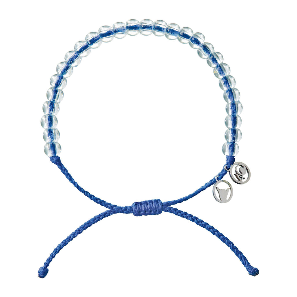 4Ocean - Signature Beaded Blue Bracelet - Bracelet-Jewelry-4Ocean-Signature Blue-Spunkys Surf Shop LLC