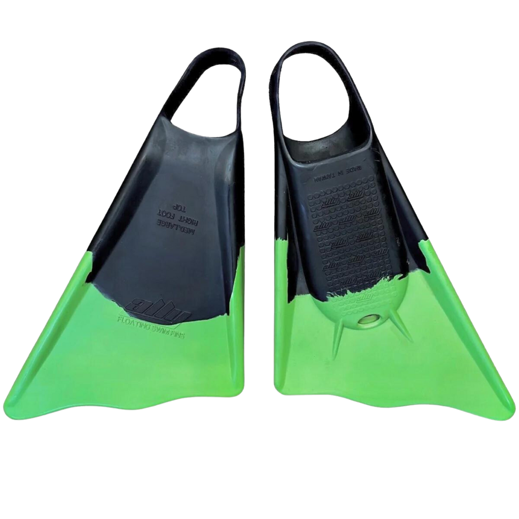 Ally - Bodyboard Swim Fins-Accessories-Ally Swim Fins-Small-Green & Black-Spunkys Surf Shop LLC