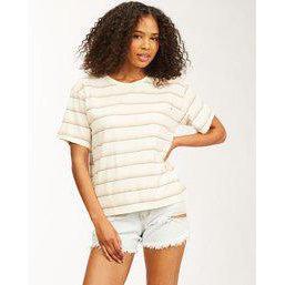 Billabong - Beach Stripes - T-Shirts - Womens-T-Shirts-Billabong-XS-Pink-Spunkys Surf Shop LLC