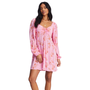 Billabong - Crush On You - Dresses - Womens-Dresses-Billabong-XS/6-Womens-Pink Skies-Spunkys Surf Shop LLC