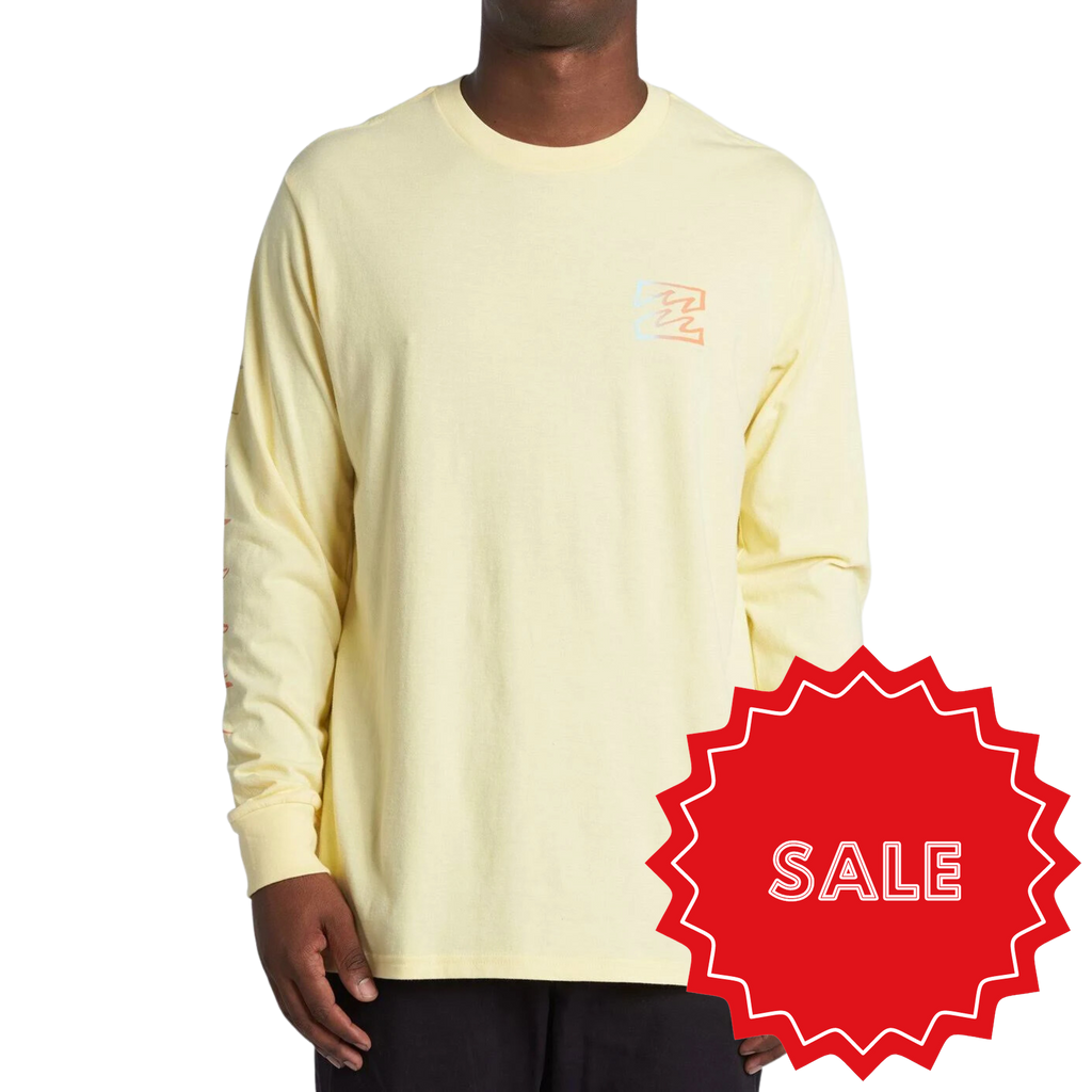 Billabong - Oscura Long Sleeve T-Shirt- Men-T-Shirts-Billabong-S-Mens-Lemon-Spunkys Surf Shop LLC