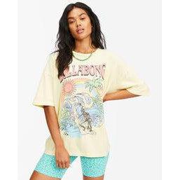 Billabong - Over The Rainbow Boyfriend T-Shirt - Womens-Swim Bottoms-Billabong-Spunkys Surf Shop LLC