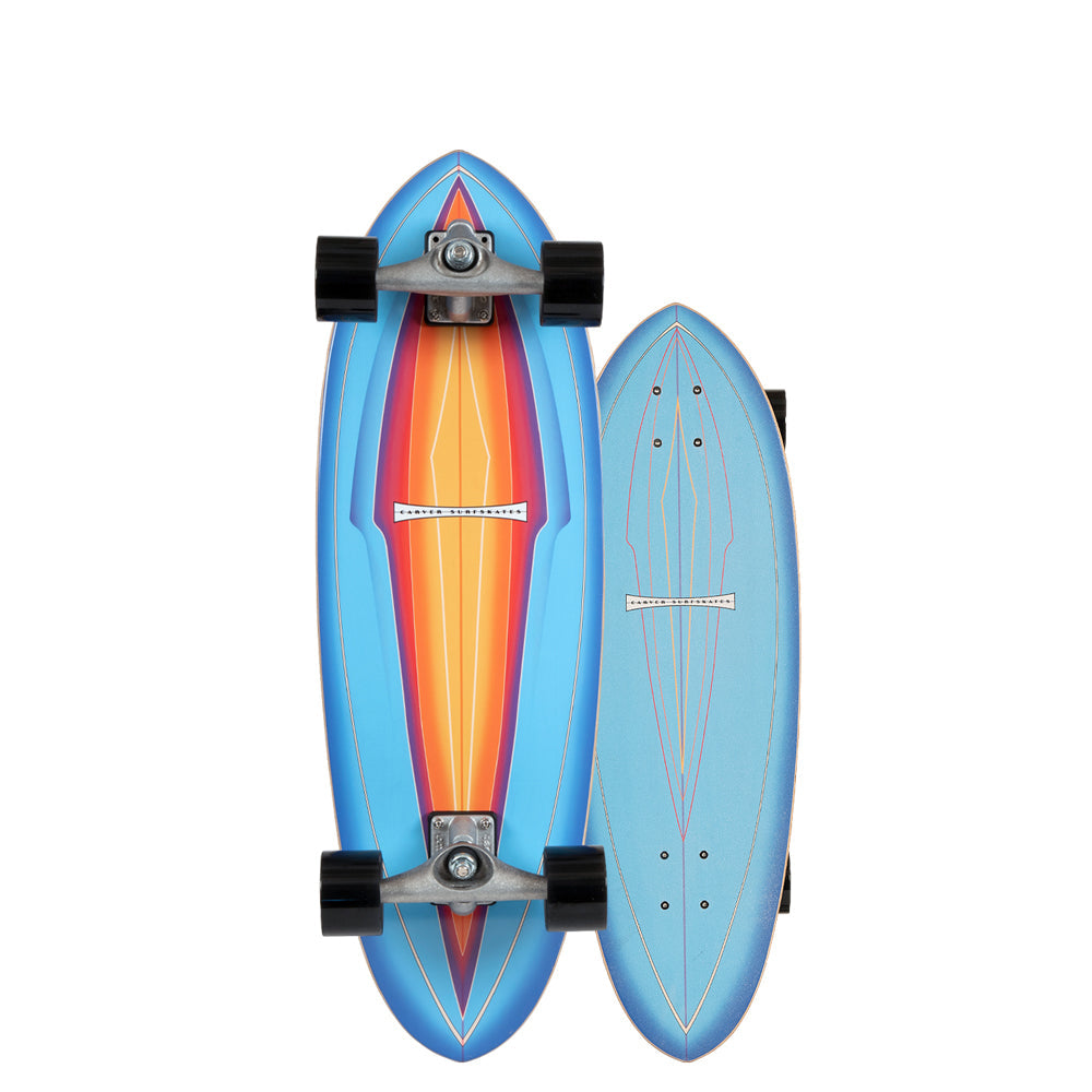 Carver - Blue Haze - Surfskate Complete-Skateboards-Carver-CX Raw-Spunkys Surf Shop LLC