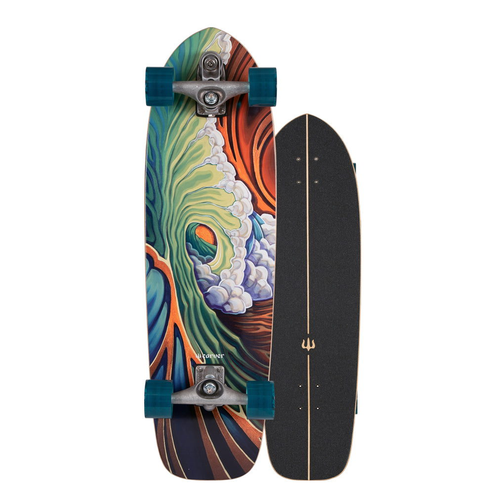 Carver - Greenroom - Surfskate Complete-Skateboards-Carver-C7 Raw-Spunkys Surf Shop LLC