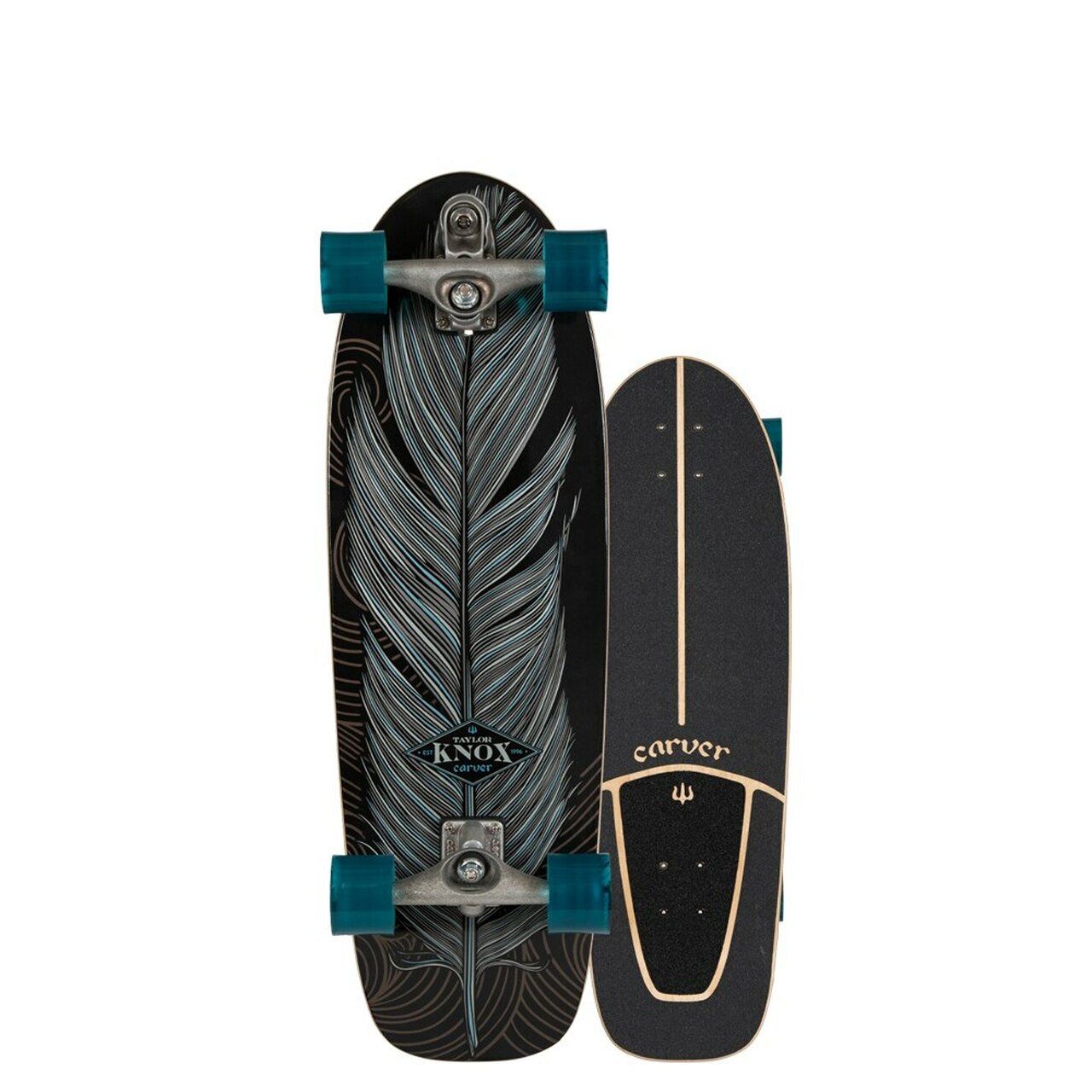 Taylor Knox スケートボード Carver Skateboards Carver - Knox Quill - Surfskate Complete – Spunkys Surf Shop LLC