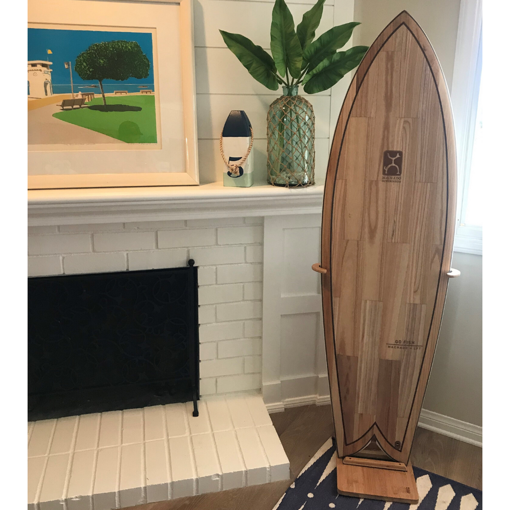 COR Surf - Bamboo Surf Stand - Freestanding for Short- & Longboards