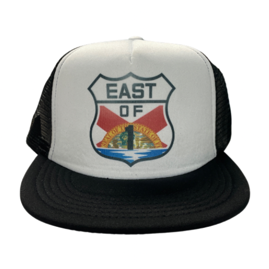 East of 1 - Trucker Hat - Florida Edition-Hats-East of 1-Florida-Spunkys Surf Shop LLC