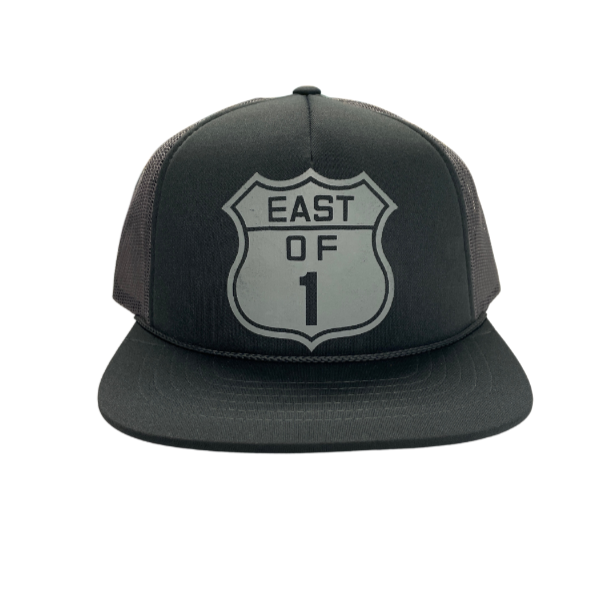 East of 1 - Trucker Hat - Grey-Hats-East of 1-Grey-Spunkys Surf Shop LLC