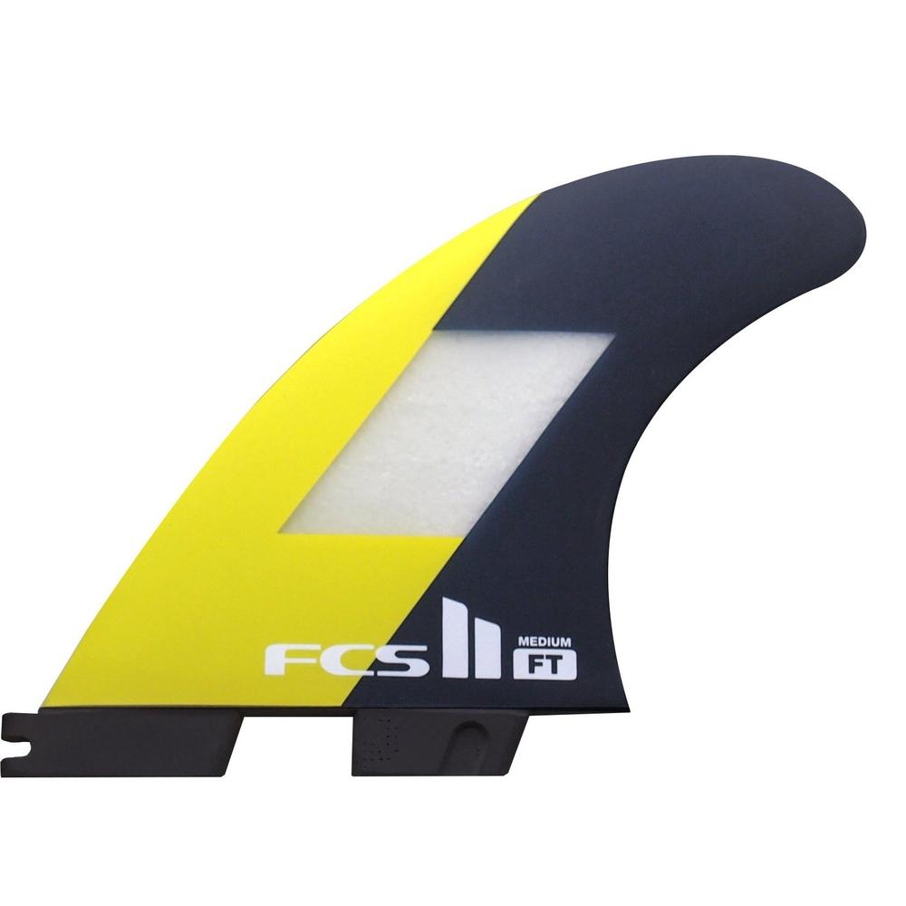 FCS II - Filipe Toldeo - Tri Fin-FCS Fins-FCS-Grom-Yellow-Spunkys Surf Shop LLC