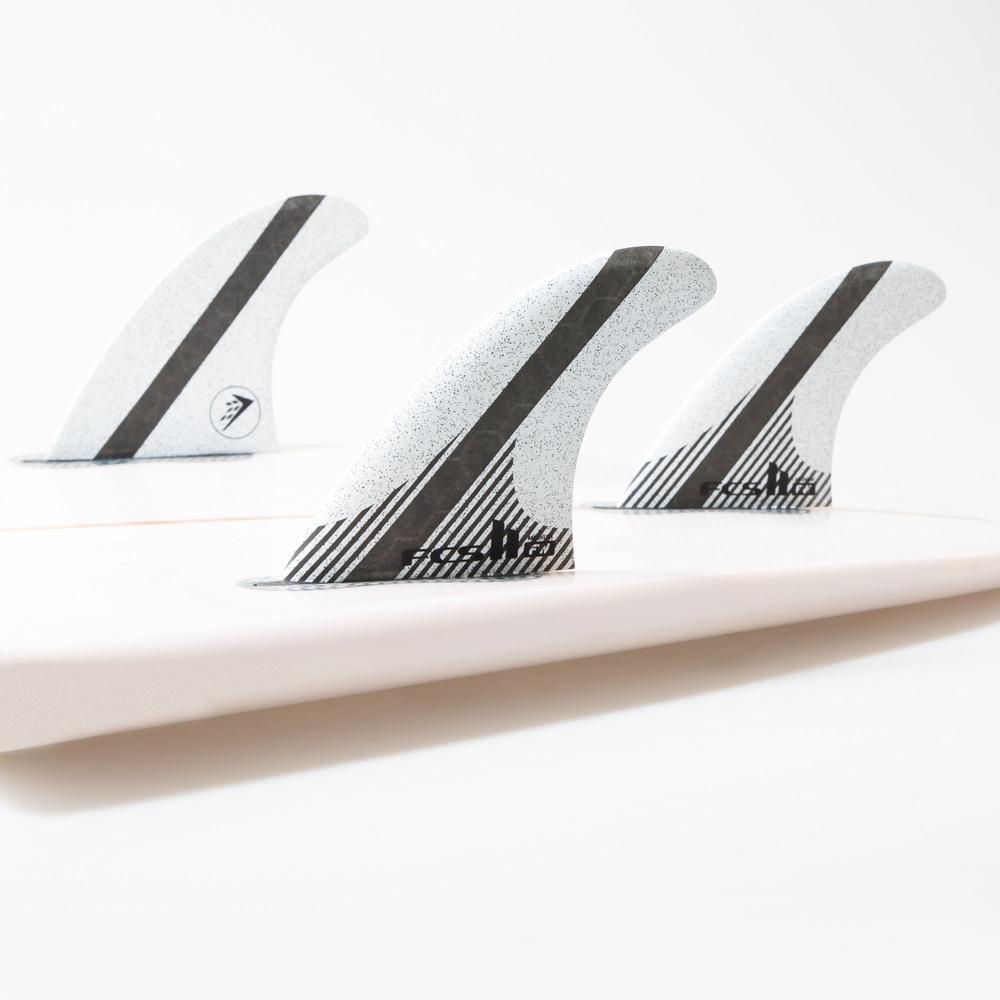 FCS II - Firewire PC Carbon - Tri Fins-FCS Fins-FCS-Medium-White-Spunkys Surf Shop LLC
