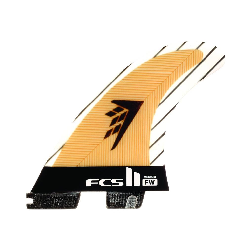 FCS II - Firewire PC Carbon - Tri Fins-FCS Fins-FCS-Medium-Wood-Spunkys Surf Shop LLC