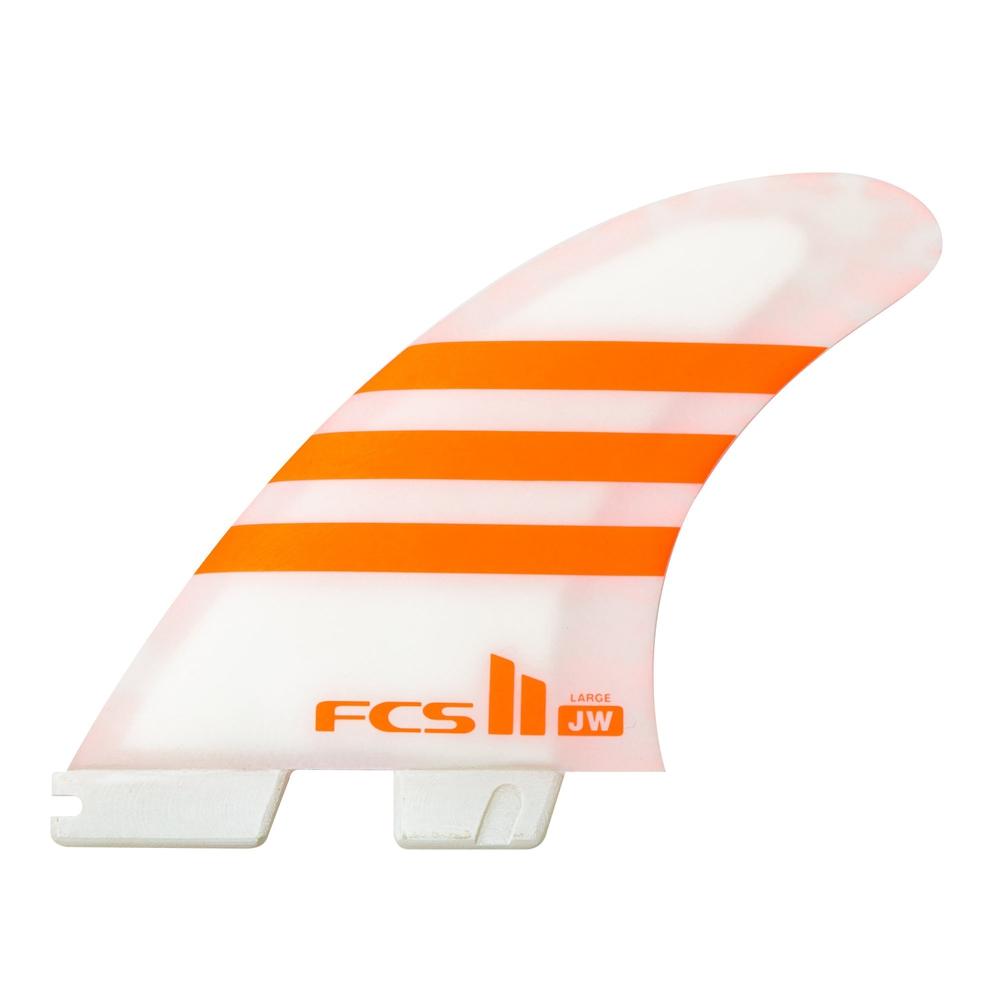 FCS II - Julian Wilson - Tri Fin-FCS Fins-FCS-Large-Orange-Spunkys Surf Shop LLC