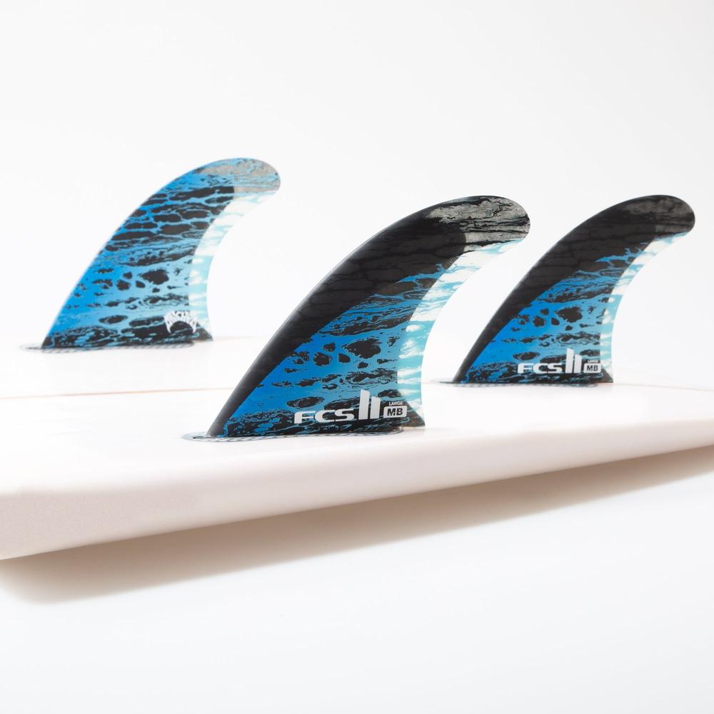 FCS II - Matt Biolos PC Carbon - Tri Fin-FCS Fins-FCS-Small-Blue-Spunkys Surf Shop LLC