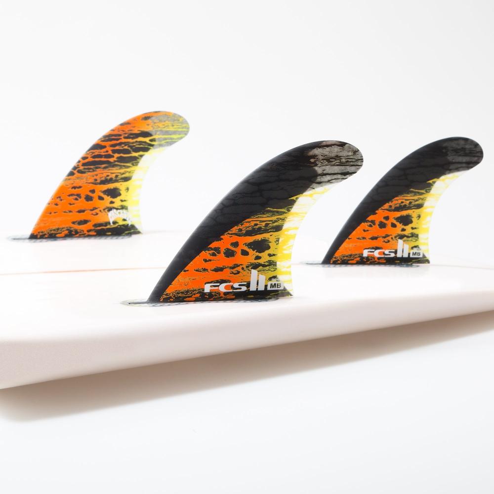 FCS II - Matt Biolos PC Carbon - Tri Fin-FCS Fins-FCS-Small-Blue-Spunkys Surf Shop LLC