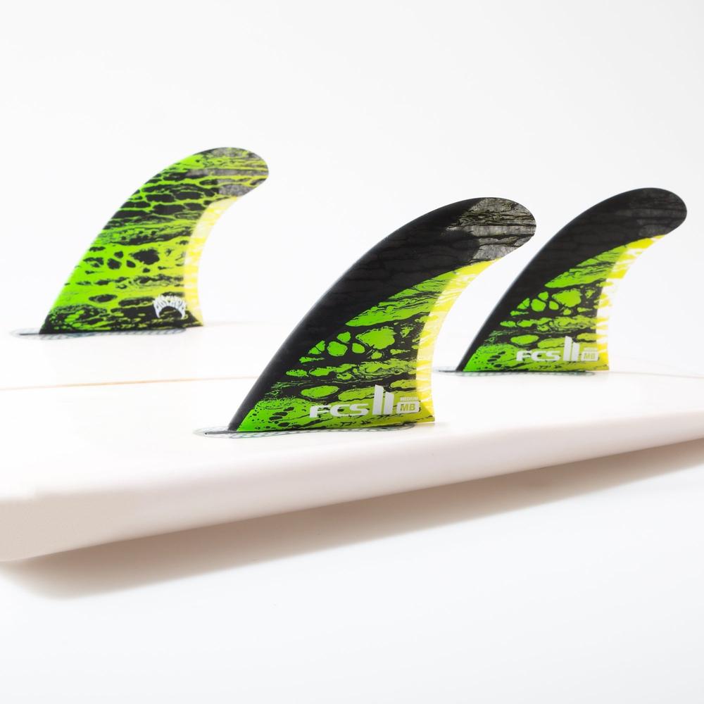 FCS II - Matt Biolos PC Carbon - Tri-Quad Fin-FCS Fins-FCS-Medium-Blue-Spunkys Surf Shop LLC