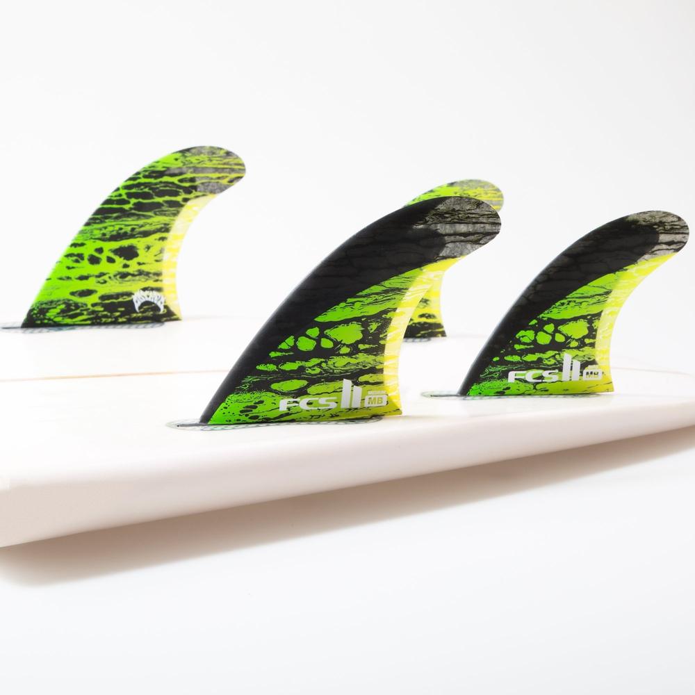 FCS II - Matt Biolos PC Carbon - Tri-Quad Fin-FCS Fins-FCS-Medium-Blue-Spunkys Surf Shop LLC