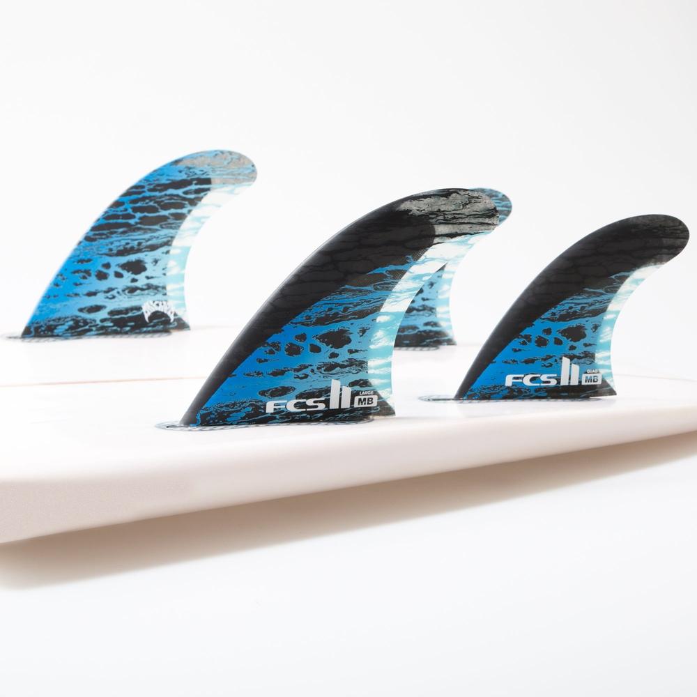 FCS II - Matt Biolos PC Carbon - Tri-Quad Fin-FCS Fins-FCS-Medium-Blue-Spunkys Surf Shop LLC