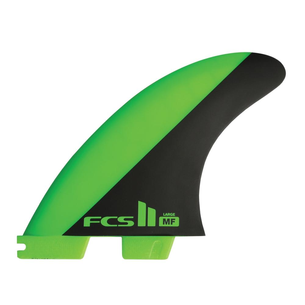 FCS II - Mick Fanning - Tri Fin-FCS Fins-FCS-Medium-Green & Black-Spunkys Surf Shop LLC