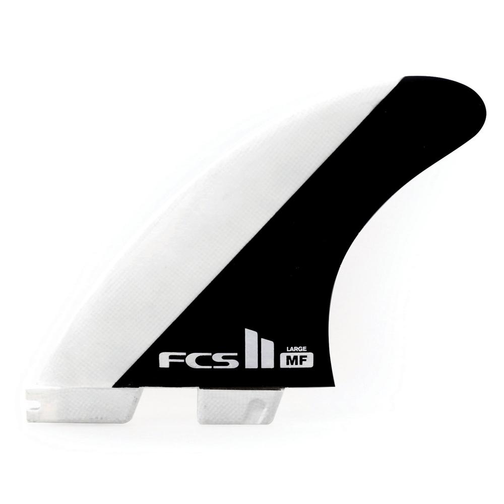 FCS II - Mick Fanning - Tri Fin-FCS Fins-FCS-Medium-White & Black-Spunkys Surf Shop LLC