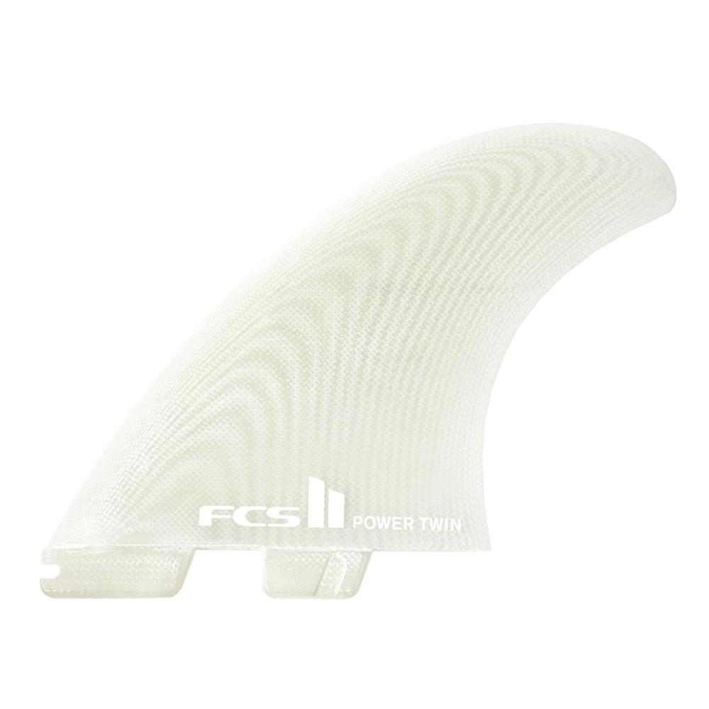 FCS II - Power Twin & Stabilizer Fin-FCS Fins-FCS-White-Spunkys Surf Shop LLC