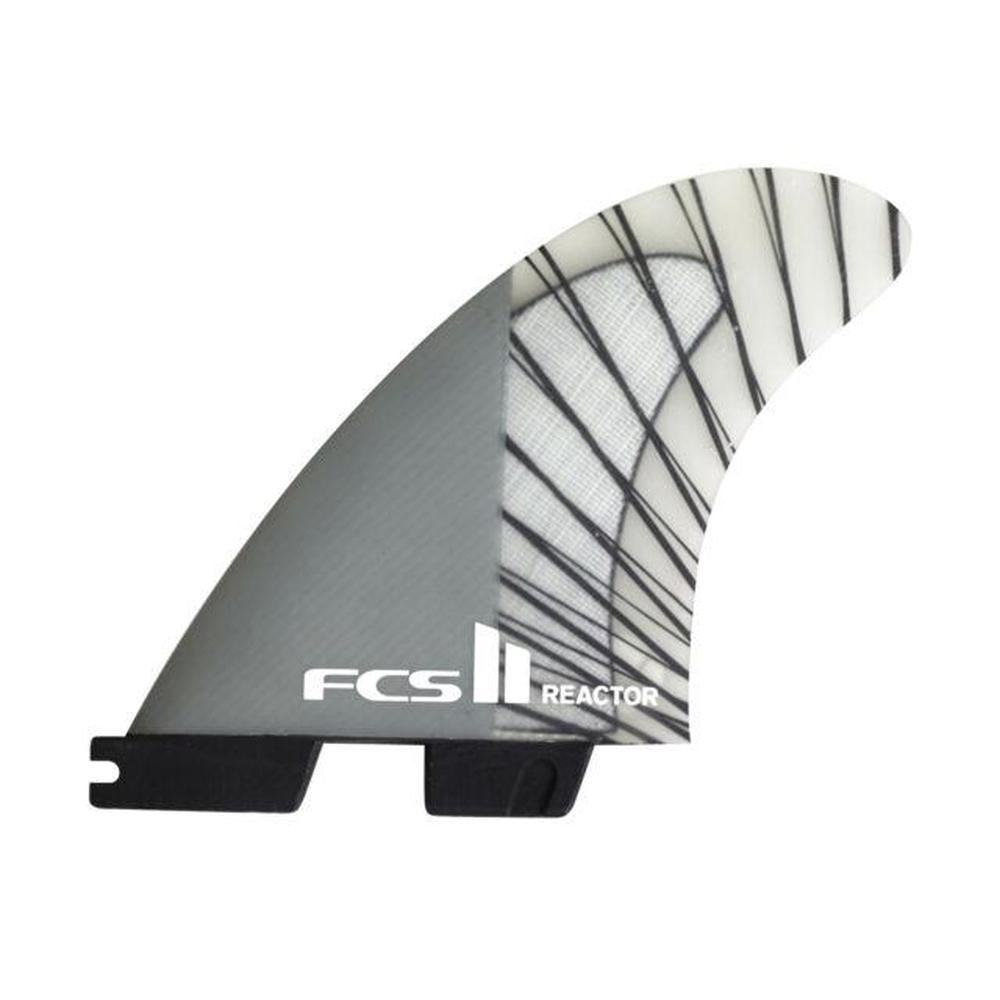 FCS II - Reactor PC - Tri Fin-FCS Fins-FCS-Small-Grey-Spunkys Surf Shop LLC