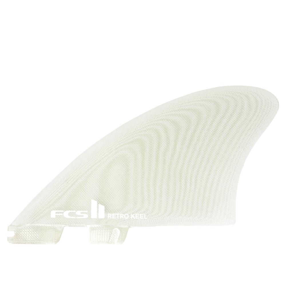 FCS II - Retro Keel Twin Fin-FCS Fins-FCS-White-Spunkys Surf Shop LLC