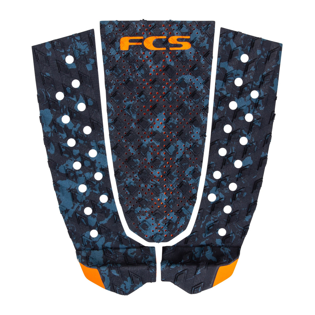 FCS - Traction Pad T-3-Pads-FCS-Blue Fleck/Orange-Spunkys Surf Shop LLC