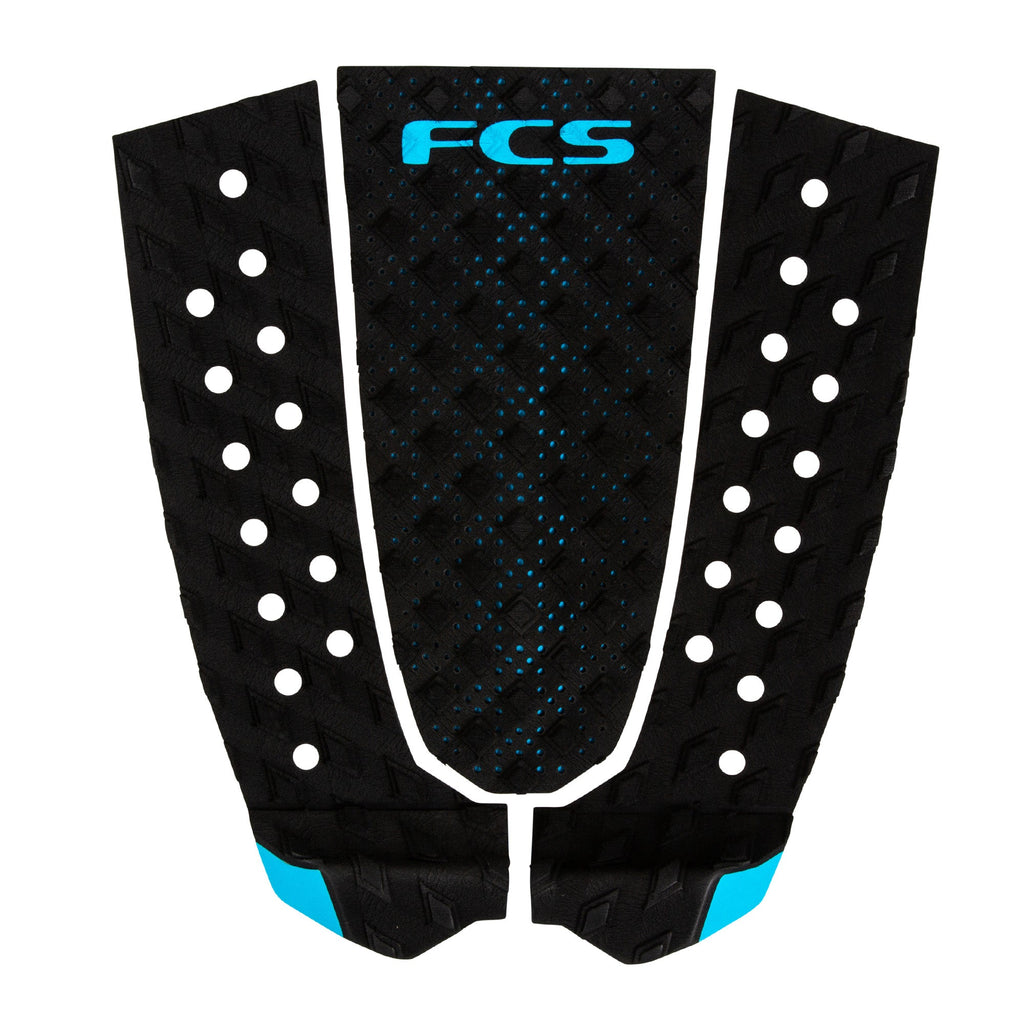 FCS - Traction Pad T-3-Pads-FCS-Black/Blue-Spunkys Surf Shop LLC