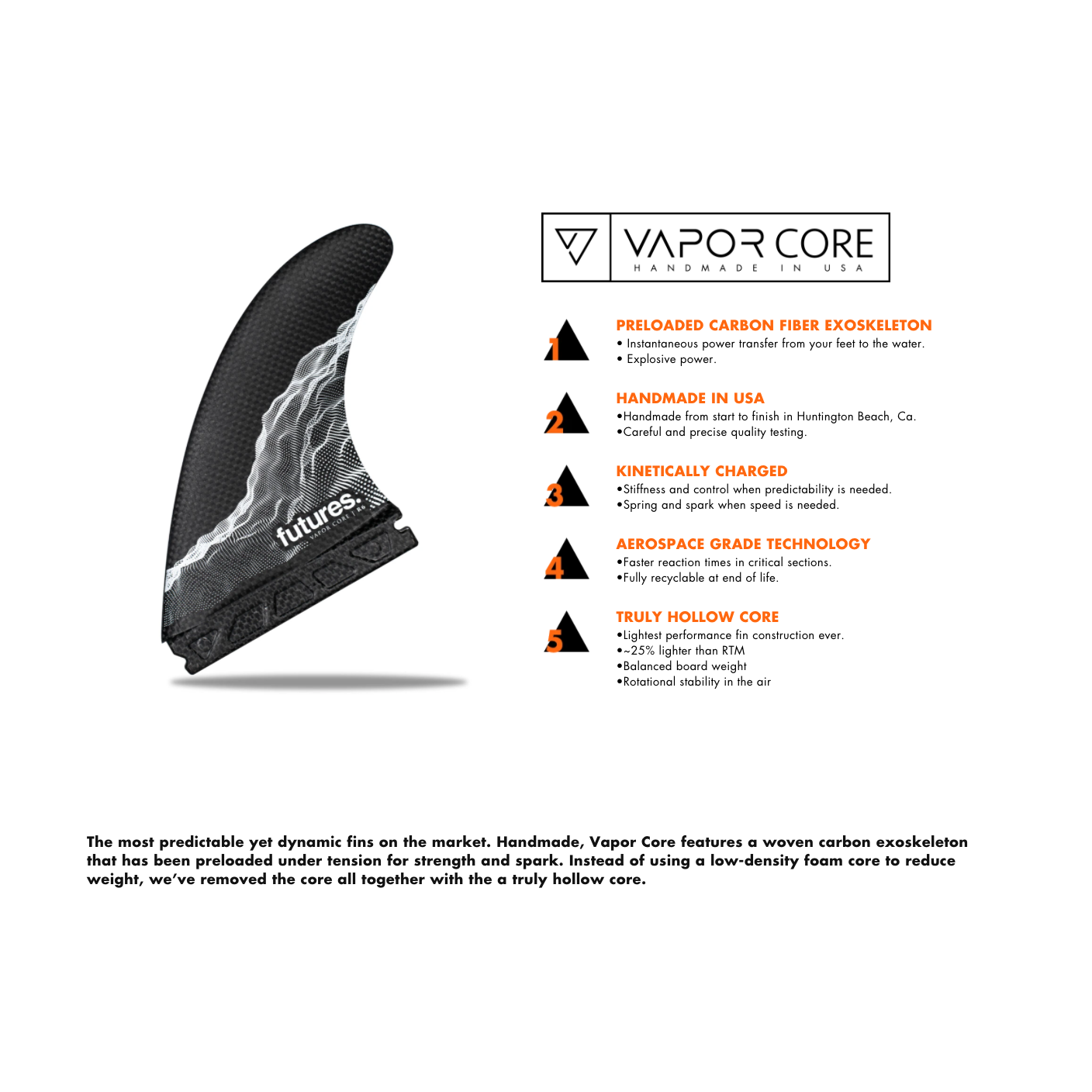 Future - P Series Vapor Core - Tri Fin – Spunkys Surf Shop LLC
