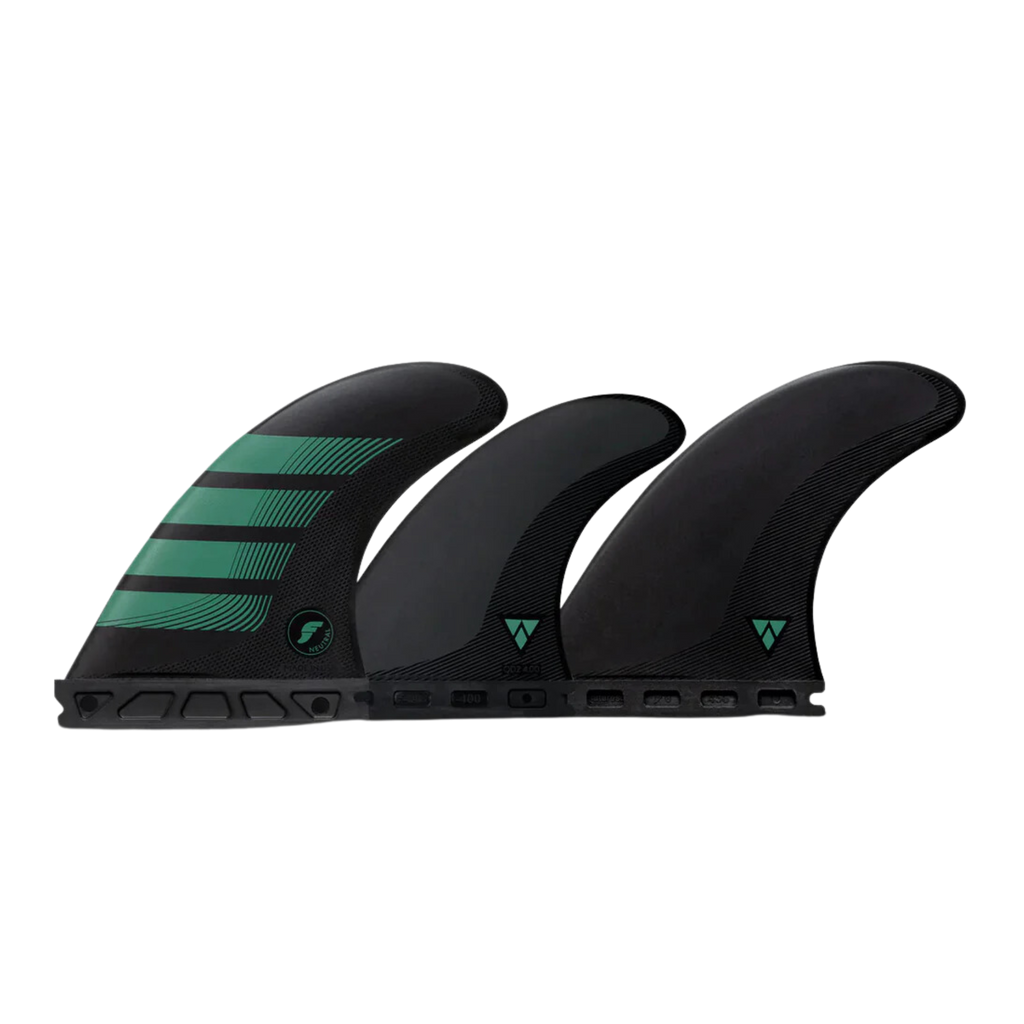 Futures - Sharp Eye Thruster - Neutral template-Futures Fins-Futures-Medium-Carbon/Teal-Spunkys Surf Shop LLC