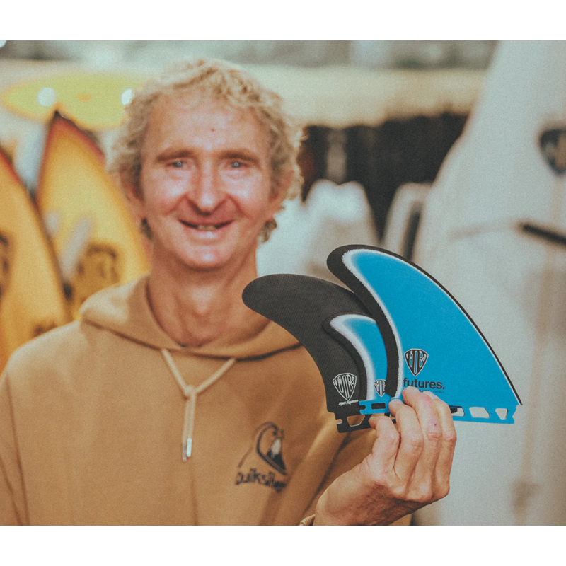Futures Fins - Mark Richards Twin+1 - Universal-Twin+1 Surfboard Fins-Futures Fins-Universal-Blue/White/Black-Spunkys Surf Shop LLC