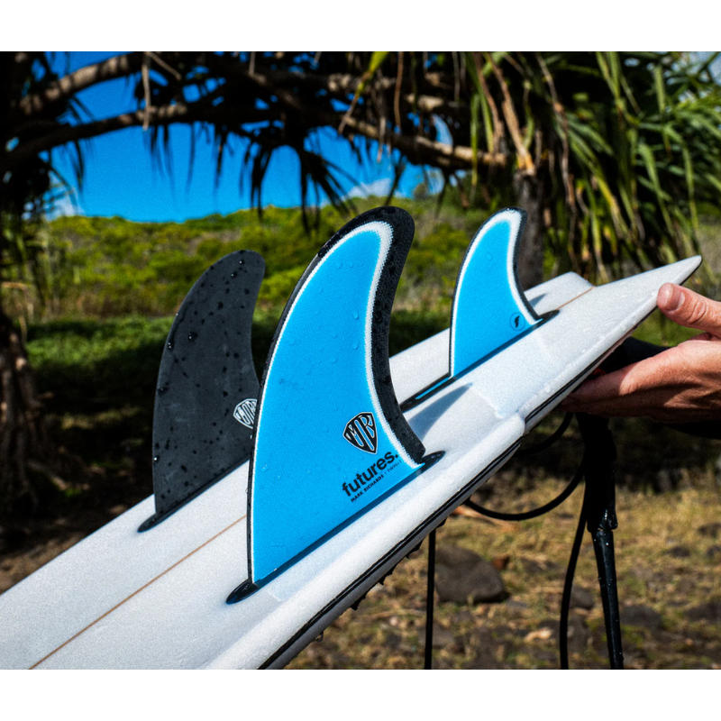 Futures Fins - Mark Richards Twin+1 - Universal-Twin+1 Surfboard Fins-Futures Fins-Universal-Blue/White/Black-Spunkys Surf Shop LLC