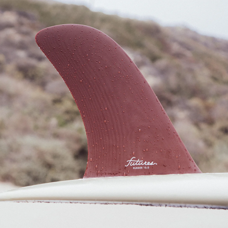 Futures Fins - Rudder 10"-Longboard Fin-Futures Fins-10"-Burgundy-Spunkys Surf Shop LLC