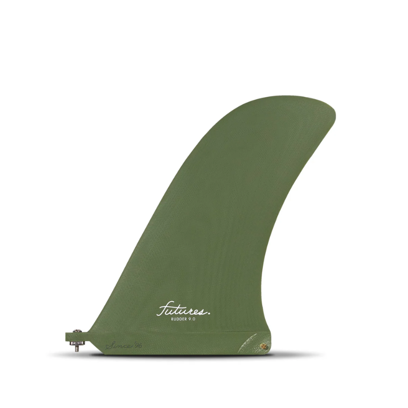 Futures Fins - Rudder 9"-Longboard Fin-Futures Fins-9"-Hunter Green-Spunkys Surf Shop LLC