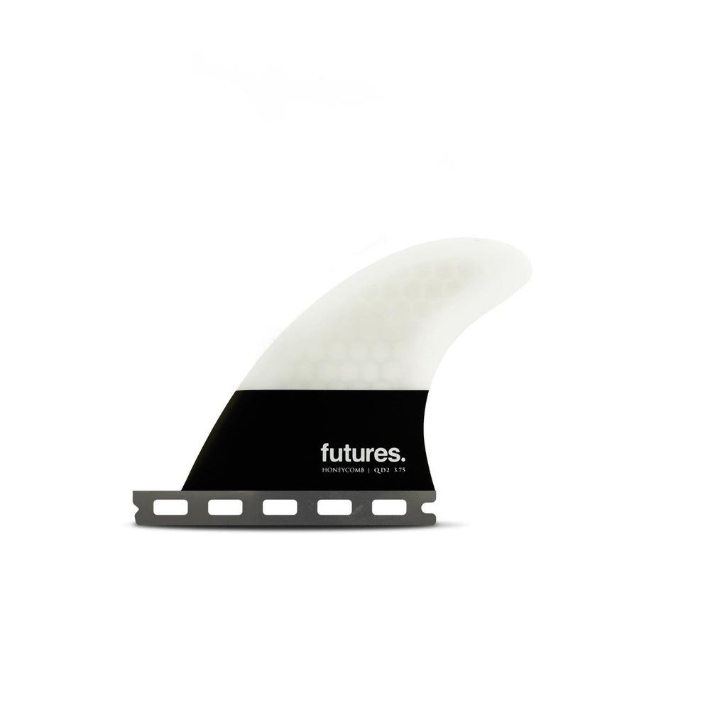 Futures - QD2 - Honeycomb - Flat - Rear Quad-Futures Fins-Futures-3.75-Spunkys Surf Shop LLC