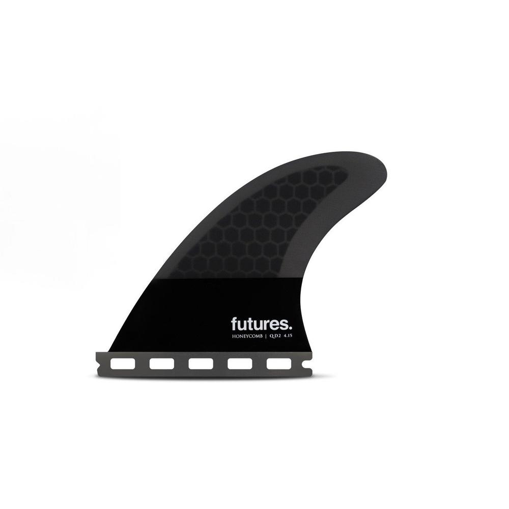 Futures - QD2 - Honeycomb - Flat - Rear Quad-Futures Fins-Futures-4.15-Spunkys Surf Shop LLC