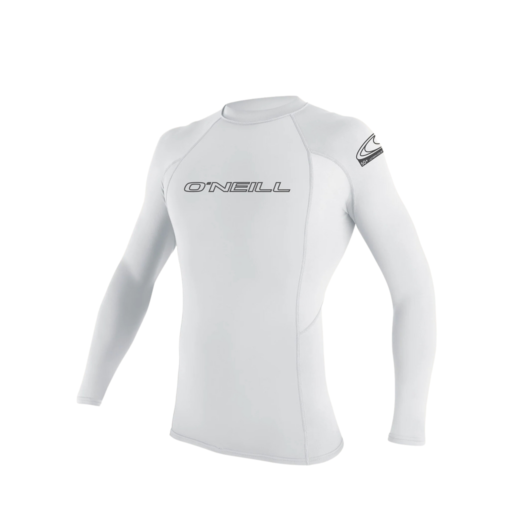 O'neill - Basic Skins 50+ Long Sleeve - Rash Guards - Mens-Rash Guards-O'neill-XS-Mens-White-Spunkys Surf Shop LLC