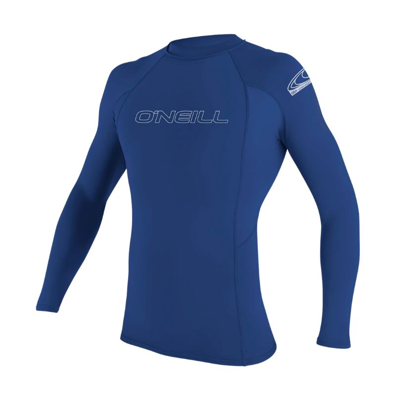 O'neill - Basic Skins 50+ Long Sleeve - Rash Guards - Mens-Rash Guards-O'Neill-Navy-S-Spunkys Surf Shop LLC