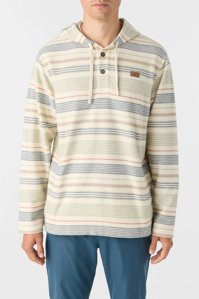 O'Neill - Bavaro Stripe Poncho Pullover Fleece - Hoodie -  Mens