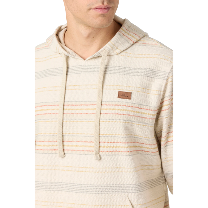 O'Neill - Bavaro Stripe Pullover - Fleece Tops- Mens-Pullover Fleece-O'Neill-S-Cream-Spunkys Surf Shop LLC