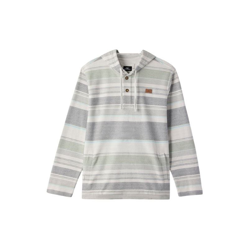 O'Neill - Bavaro Stripe Pullover - Mens-Pullover Fleece-O'Neill-Natural-S-Spunkys Surf Shop LLC