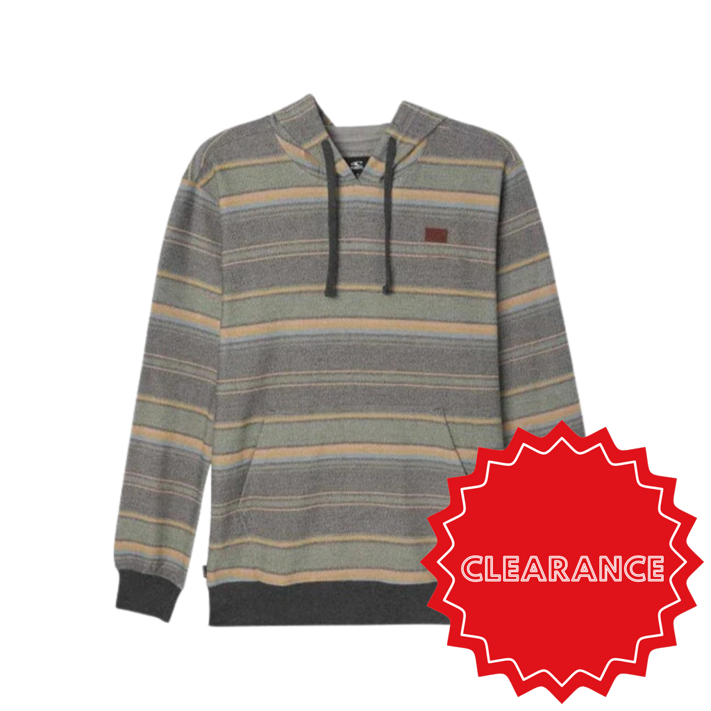 O'neill - Bavaro Striped Pullover Fleece - Hoodies - Mens-Hoodies-O'neill-S-Mens-Bone-Spunkys Surf Shop LLC