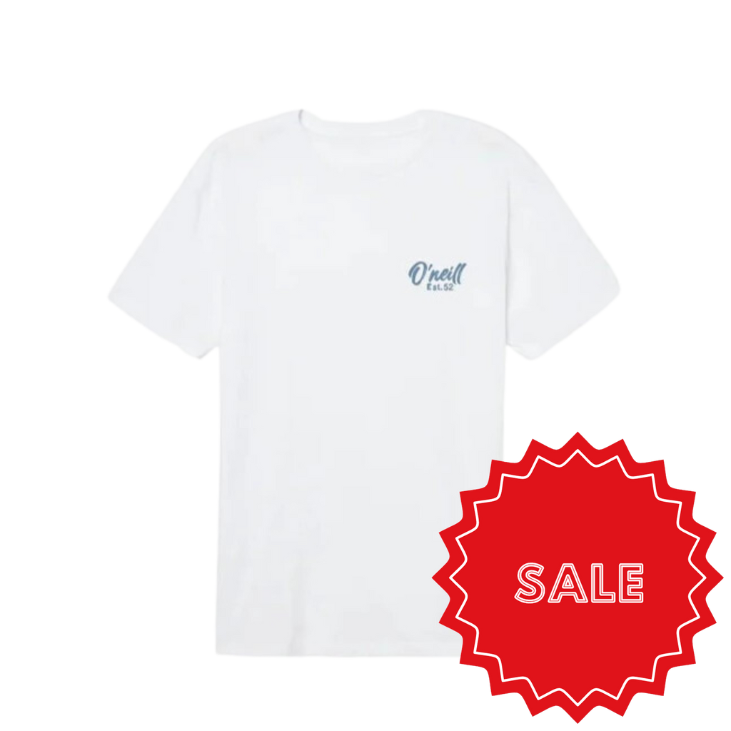 O'neill - Dropshadow - T-Shirts - Mens-T-Shirts-O'neill-S-Mens-White-Spunkys Surf Shop LLC