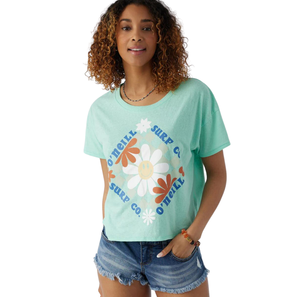 O'neill - Happiness - T-Shirts - Womens-T-Shirts-O'neill-XS-Womens-Ocean Wave-Spunkys Surf Shop LLC